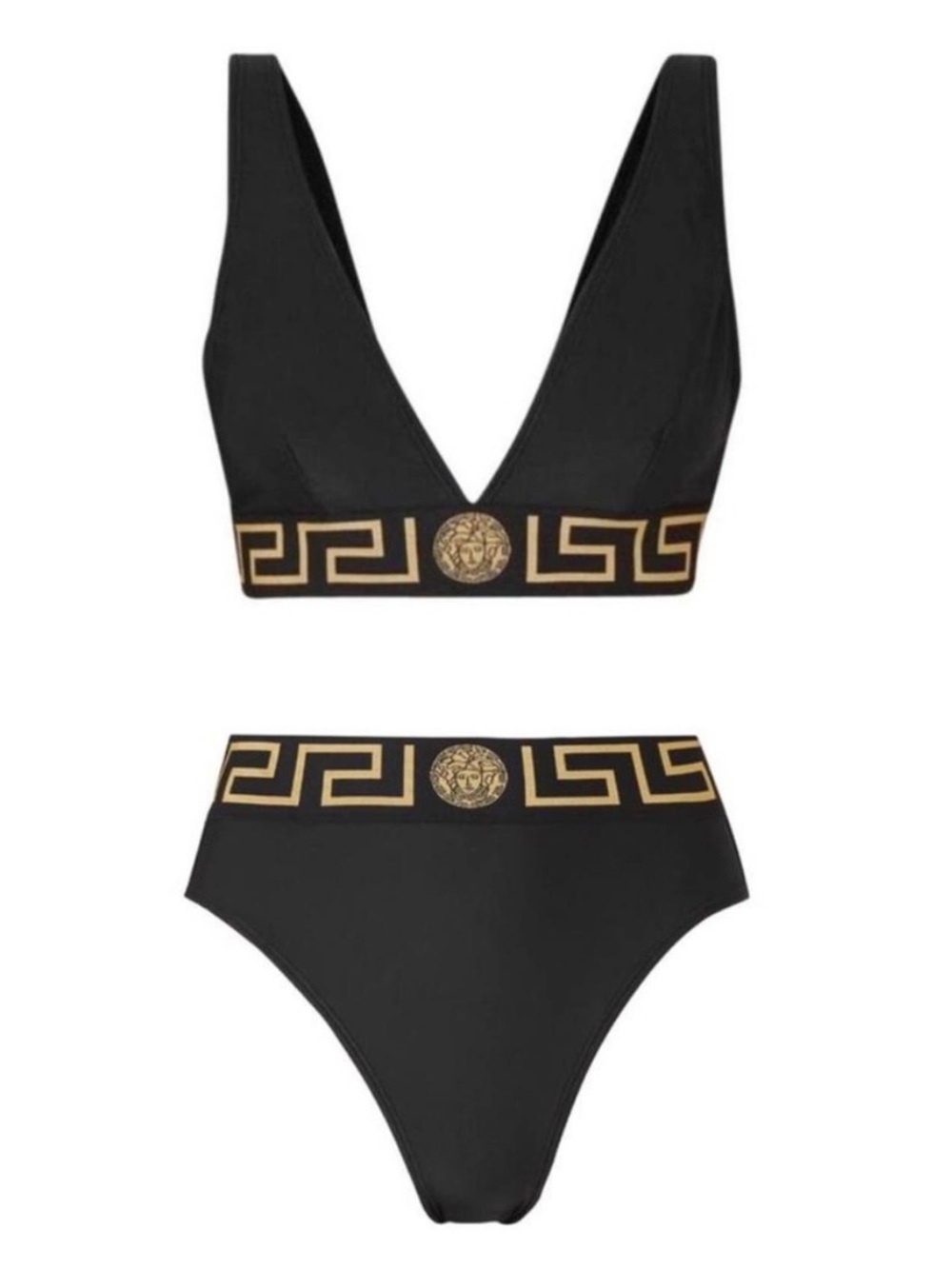 VERSACE Medusa Greca logo bikini set